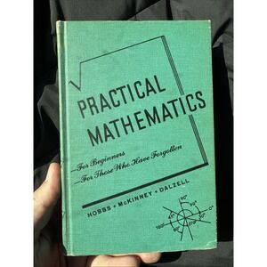 Practical Mathematics Book (1967 HC) – Industrial Decor • Airbnb • Vrbo